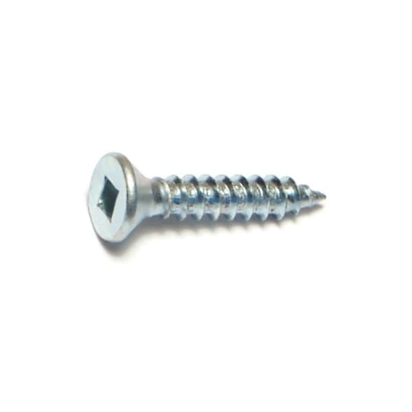 Midwest Fastener Sheet Metal Screw, #6 x 3/4 in, Zinc Plated Steel Flat Head Square Drive, 50 PK 63983 - main